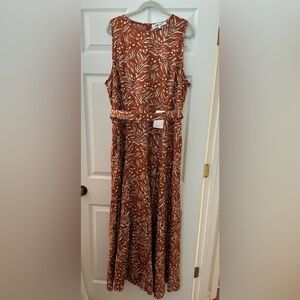 Orange print Diane Von Furstenberg dress